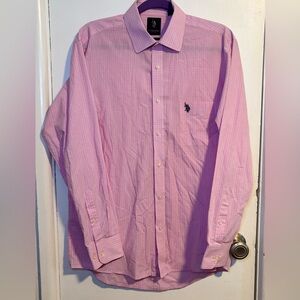 U.S. Polo Assn. Men's Pink Casual Button Down Shirt
